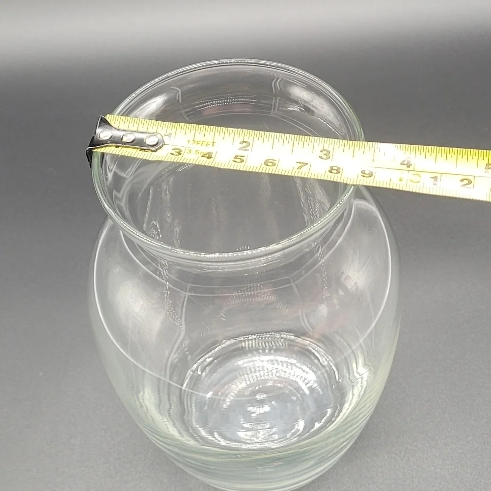 Clear Glass Flower Vase 7in​​​